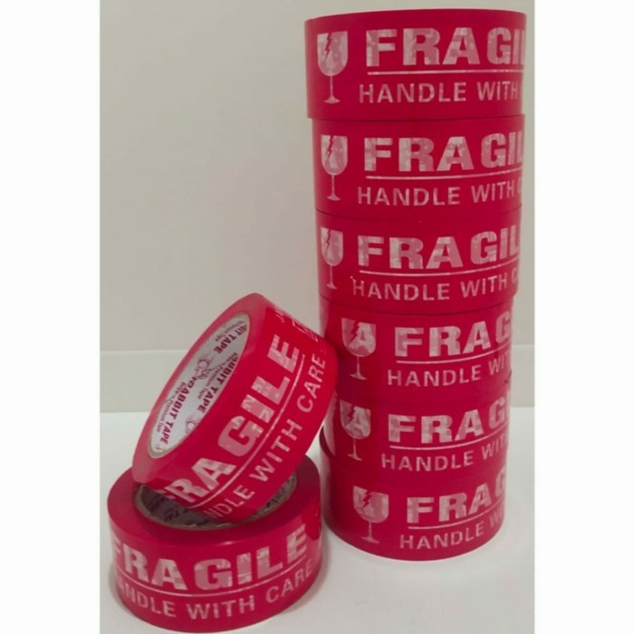 

LAKBAN FRAGILE MERAH JANGAN DI BANTING 2INCH 45MM X 100YARD FULL 2