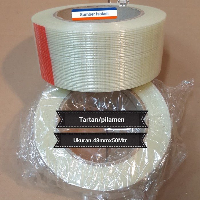 

ISOLASI SERAT FILAMENT TAPE LAKBAN SERAT UKURAN 48MM X 50.MTR