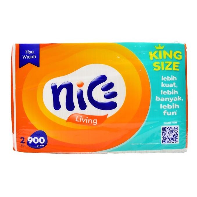 TISU WAJAH NICE 900 GR KEMASAN BESAR FACIAL TISSUE 2 PLY Ori -