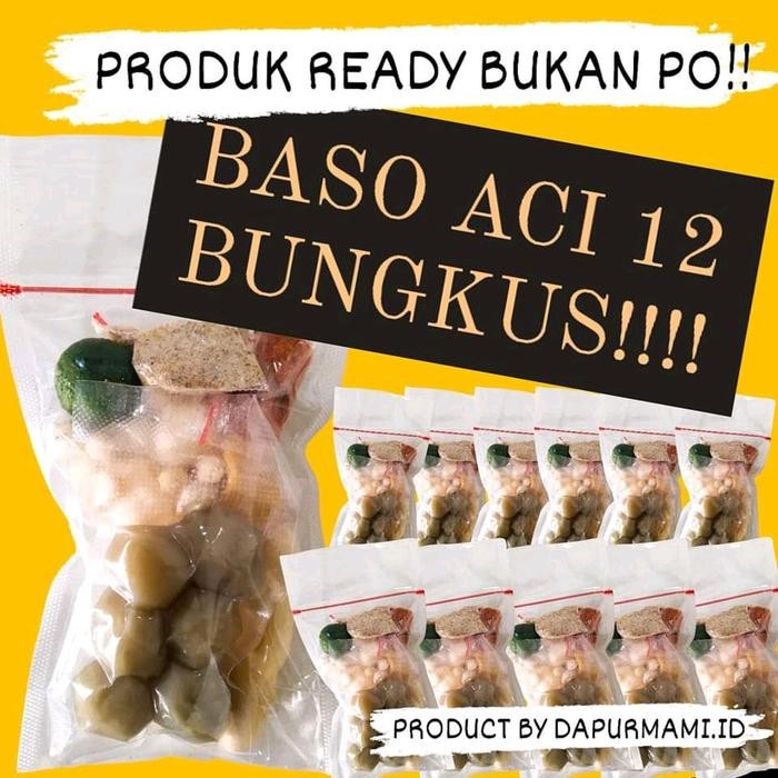 

Viral 12 Bungkus Baso Aci Isi 6 Pentol Baso Aci 12 Bungkus (12Pcs) Cuangki Instan Food Packing Aman