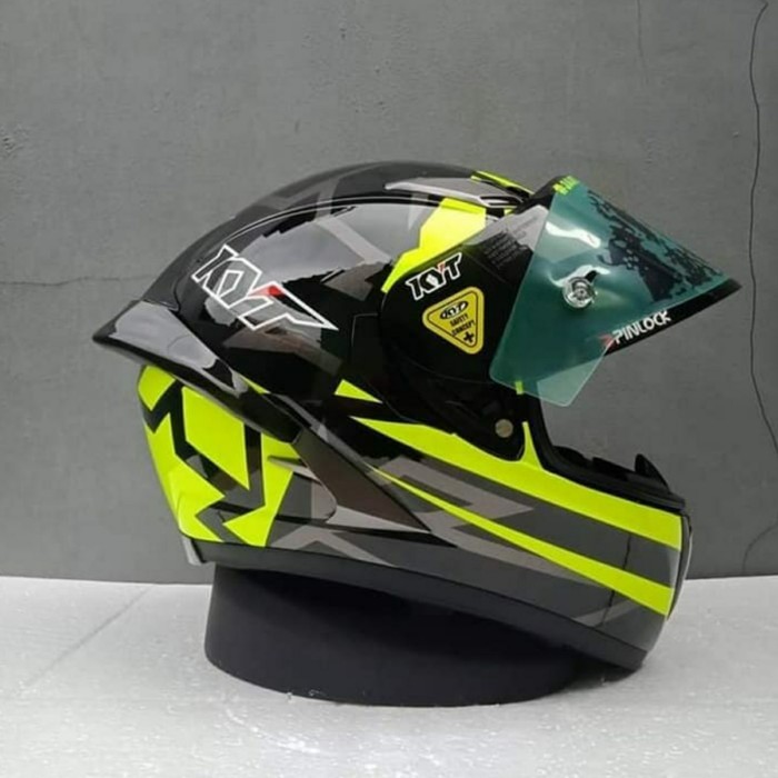 HEMAT Helm KYT Full Face Falcon 2 - PAKET GANTENG AKSESORIS - FULL AKSESORIS