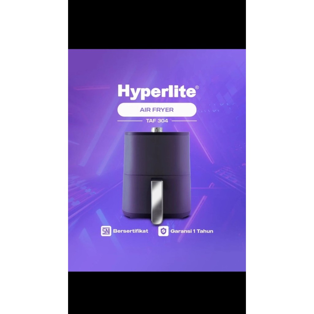 Air Fryer Hyperlite Taf304 / Taf 304 (3L) Analog Low Watt 300-600W