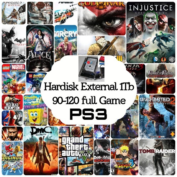 TERMURAH - Harddisk External PS3 1TB full game