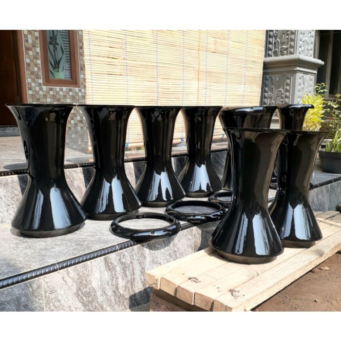 DARBUKA 8 INCI /HITAM GILAP + KUNCI L TERLARIS.