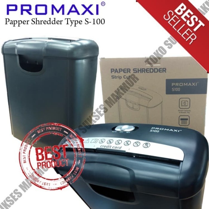 

PROMAXI S-100 Strip Cut MESIN PENGHANCUR KERTAS / PAPER SHREDDER S100