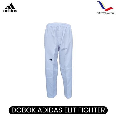 DOBOK ADIDAS ELITE FIGHTER / UNIFORM TAEKWONDO / ADIDAS KERAH HITAM Terlaris