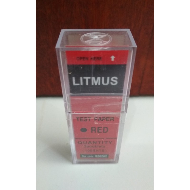 Sepasang Lakmus merah lakmus biru kertas lakmus