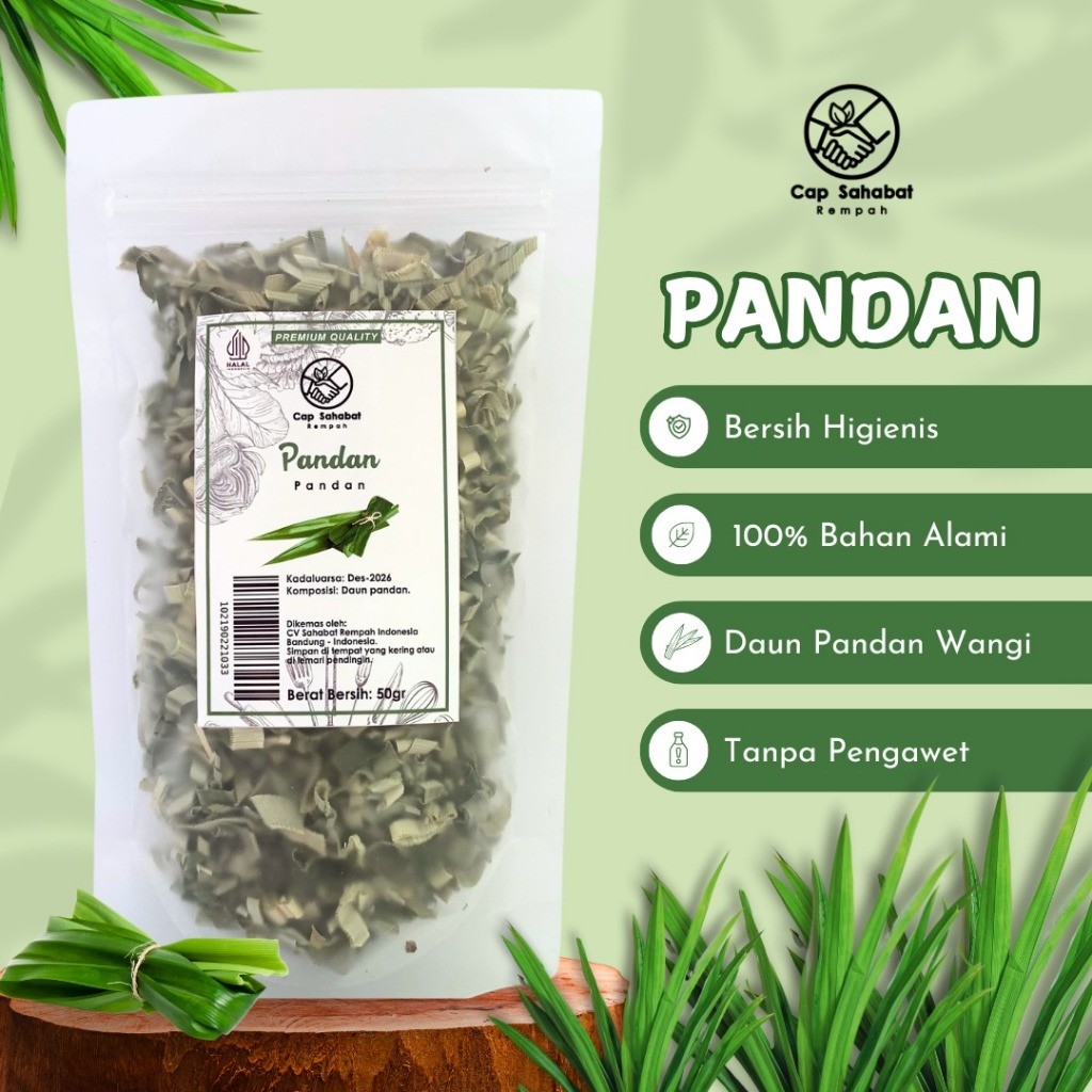 

50gr Daun Pandan Kering / Dried Pandan Leaves / Rempah / JSR 100% PREMIUM QUALITY
