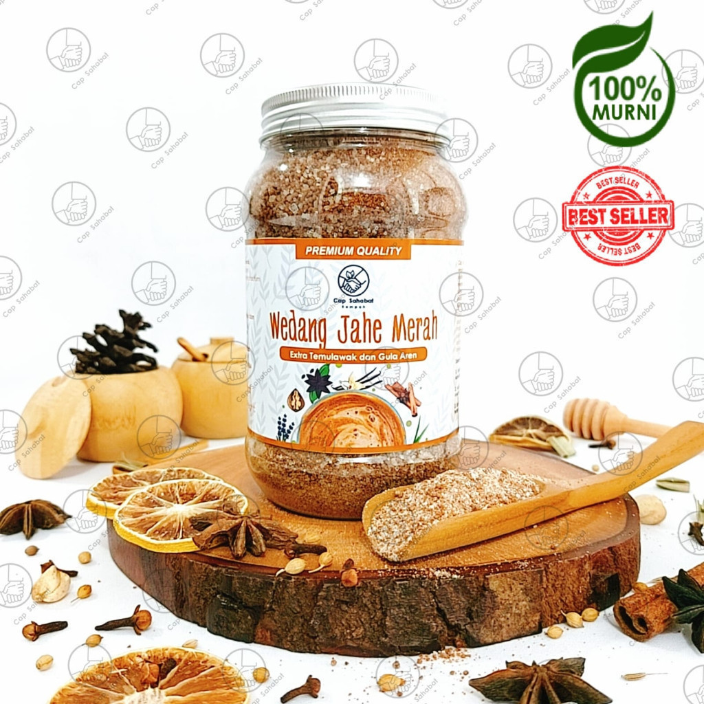 

p4yu Wedang Jahe Merah Aren Cap Sahabat / Extra Ginseng / Jamu Instan / Rempah / 100% PREMIUM