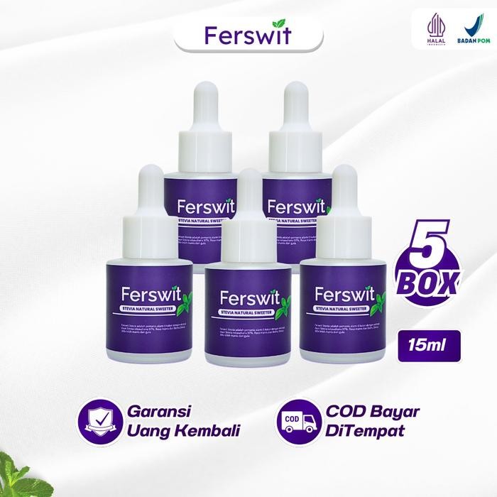 

terbaru !!! ferswit stevia alami 100% original paket 2 botol ready