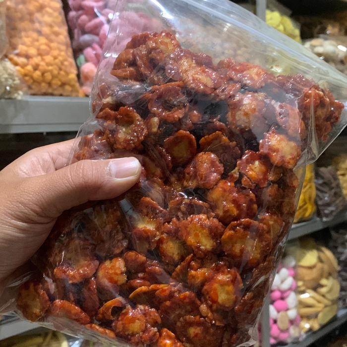 

Emping Melinjo Balado Rasa Pedas Manis Dan Renyah Kemasan 500 Gram Dan 150 Gram Cemilan Makanan Rasa