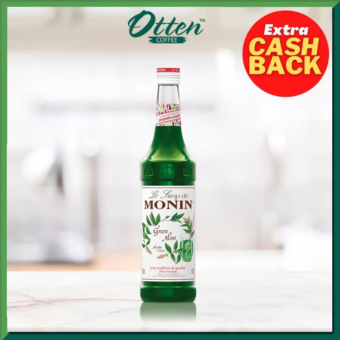 

Monin - Syrup Green Peppermint (700 ML) - Sirup Minuman Rasa Peppermint hijau