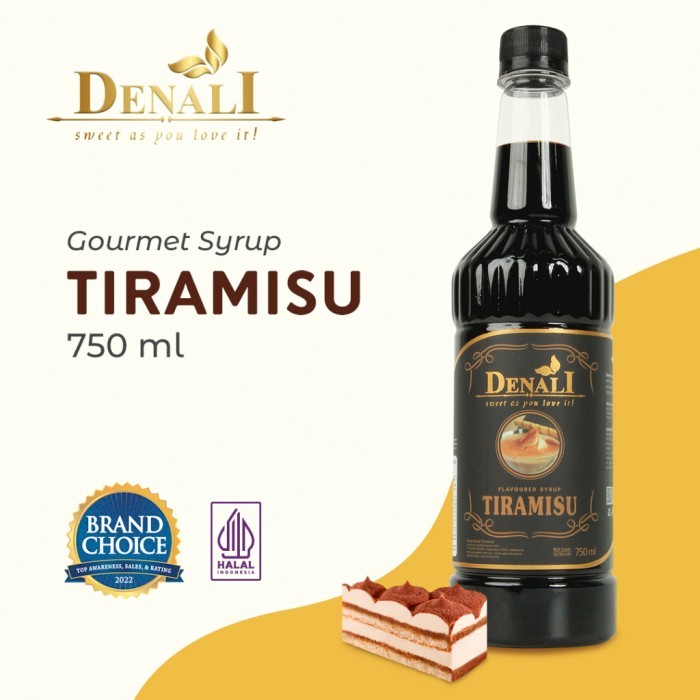 

Denali - Syrup Tiramisu 750ml - Sirup Minuman Rasa Tiramisu