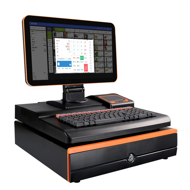 DD 15.6 inch POS cash dual screen billing machine touch screen pc cash register pos system machine