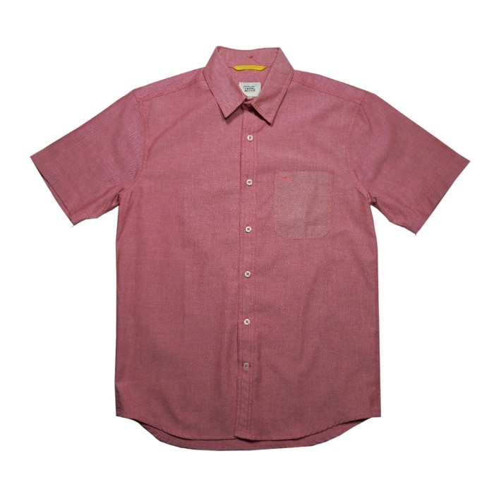 Camel Active Kemeja Pria Lengan Pendek Original Bahan Katun 100%