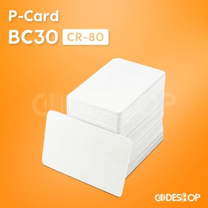 

BLANK CARD PCARD BC30 KARTU PVC 80 MIL POLOS UNTUK DATACARD FARGO HITI