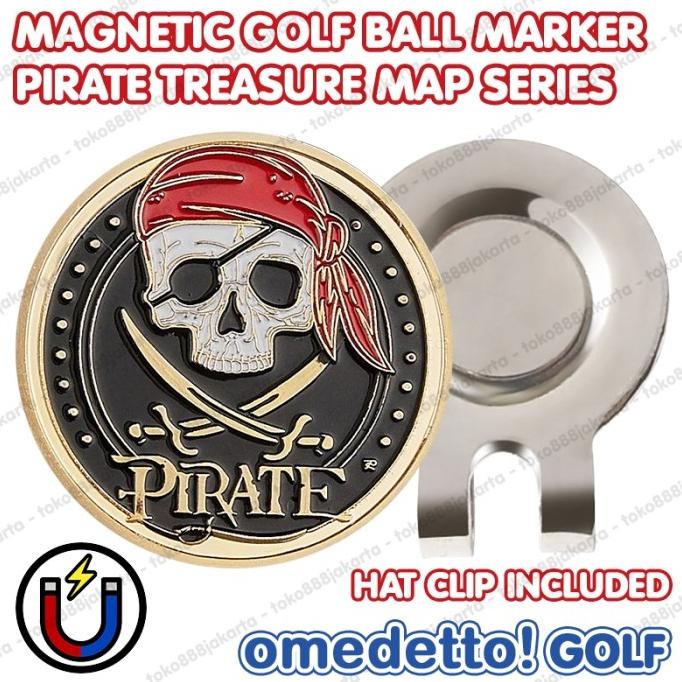 

PIRATE TREASURE MAP MAGNETIC GOLF BALL MARKER MAGNET HAT CLIP OMEDETTO STOK TERBATAS