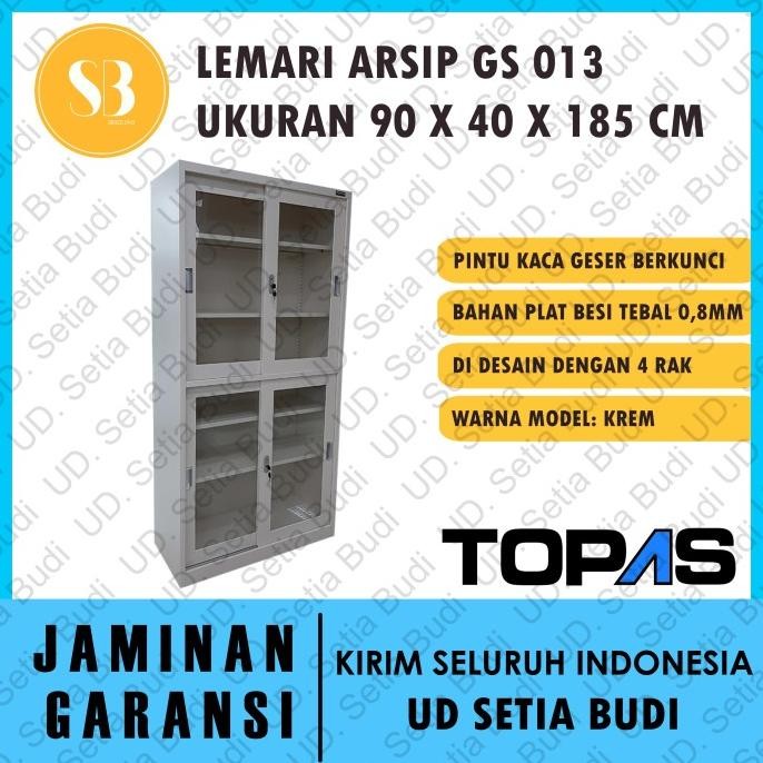 

TERBARU - Filling Cabinet Lemari Arsip Besi Pintu Geser TOPAS GS 013