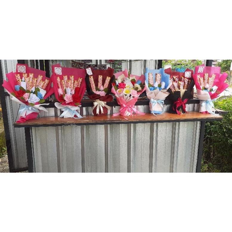 

TERMURAH Buket coklat murah / silver queen edisi valentine an-6