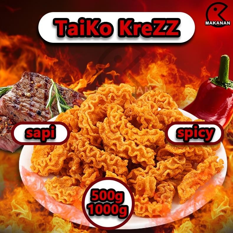 

ORIGINAL COD Taiko Krezz 500g/1000g,camilan/makanankembung/ puffed, citarasa baik, renyah dan lezatmakanan puffed daribahan baku berkualitas,renyah dan tidakterlupakan aq-54