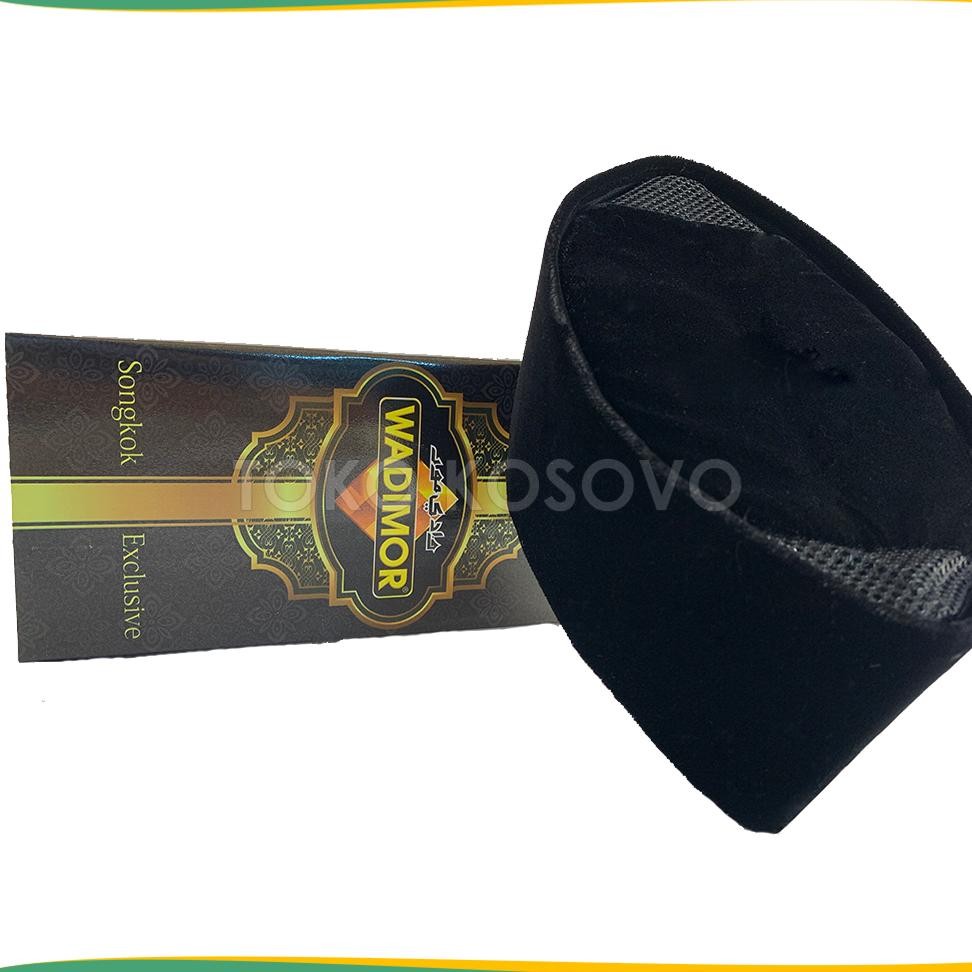 ORIGINAL Peci Wadimor AC, Non & Full, Susun, ORIGINAL Tinggi 7 8 9 10 Cm Songkok Solat Hitam Pria De