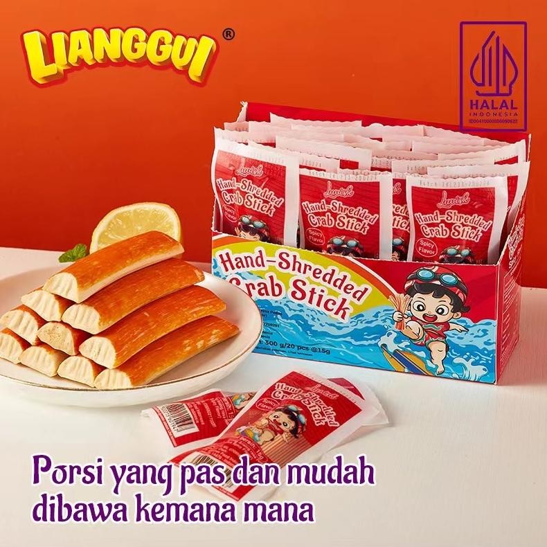

BISA COD LIANGGUI | CRAB STICK BARBECUE FLAVOR | CRAB STICK SPICY FLAVOR | CRAB STICK ANEKA RASA Kue Lebaran Best Seller Enak Paling banyak dibeli hj-45