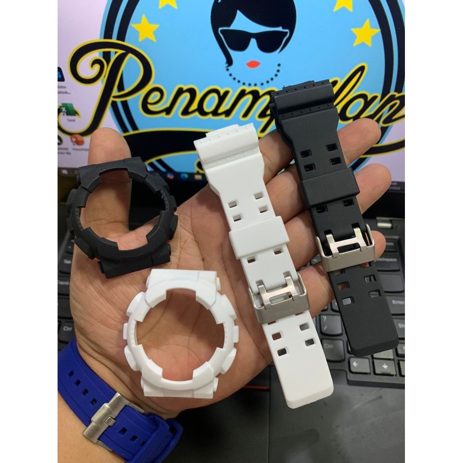 DISKON bazel jam Bezel jam tangan set g shock GA100 GA-110 1set hitam putih
