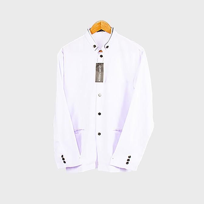 Baju Koko - Jasko Polos Putih Elegan