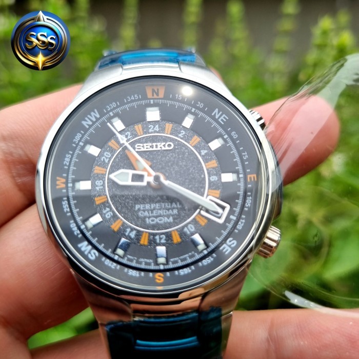 TERBAIK jam seiko SLT0831 PERPETUAL CALENDER WORLD TIME ORI FULL SET NEW