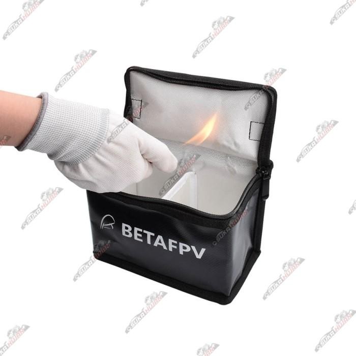 BetaFPV Lipo Battery Safety Bag Fireproof Lipo Bag Handbag Black