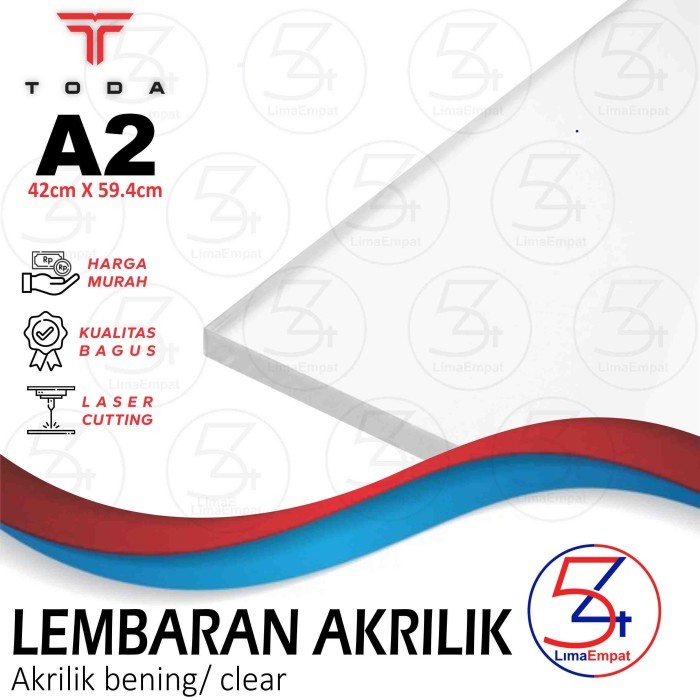 

Acrylic Sheet Lembaran Akrilik Transparan Clear Bening - A2