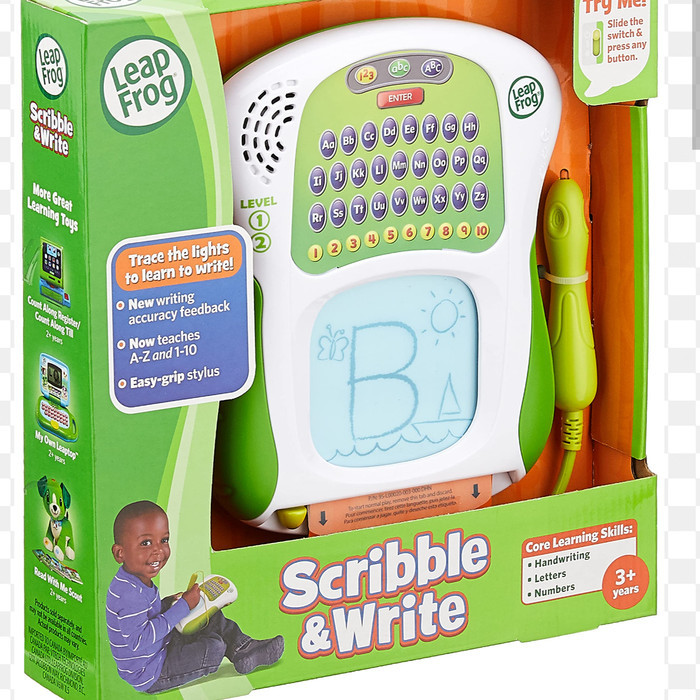 KHUSUS GRAB Leapfrog Mr.Pencil Scribble and Write Green / Leapfrog Mr Pencil Green