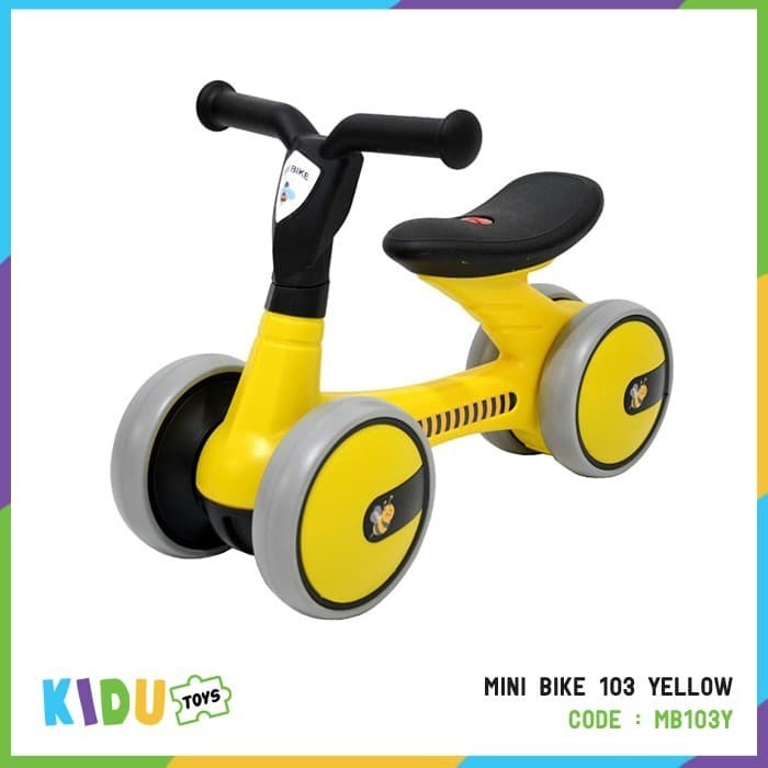 BISA GRAB Mainan Anak Mini Bike Yellow & Red