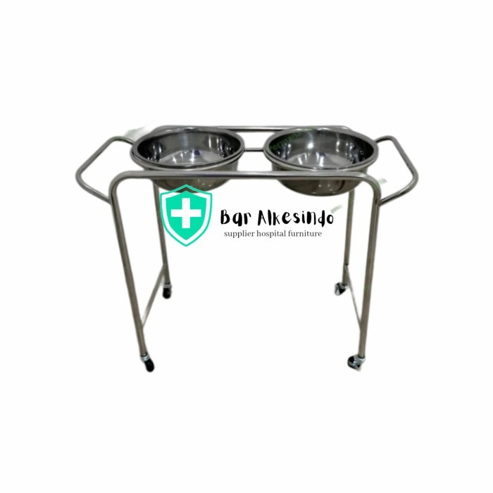 stand waskom double - double waskom stainless kaki 4