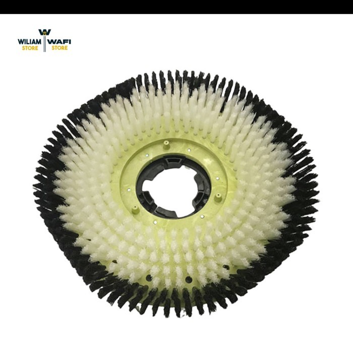 Krisbow Shampoo Brush Cleaning Pad Holder Polisher 17 Inch Sikat Mesin Scrubber Dan Polisher