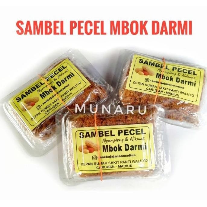 

Bumbu Sambel Pecel Mbok Darmi Asli Madiun Sangrai 200 gr Premium