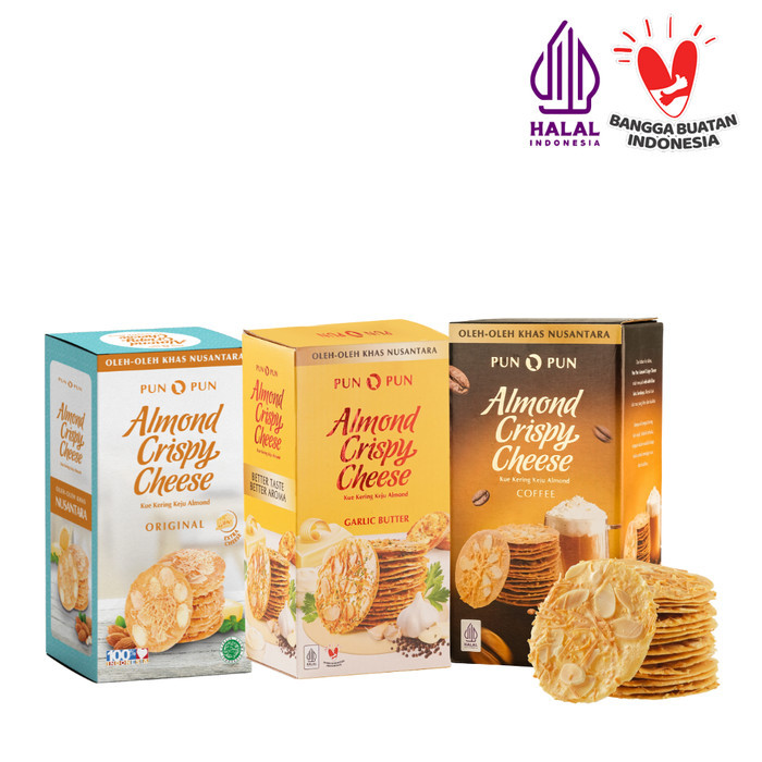 

Almond Crispy Cheese Bundle Special 3 Rasa ( Original, Coffe, Garlic butter ) PUNPUN