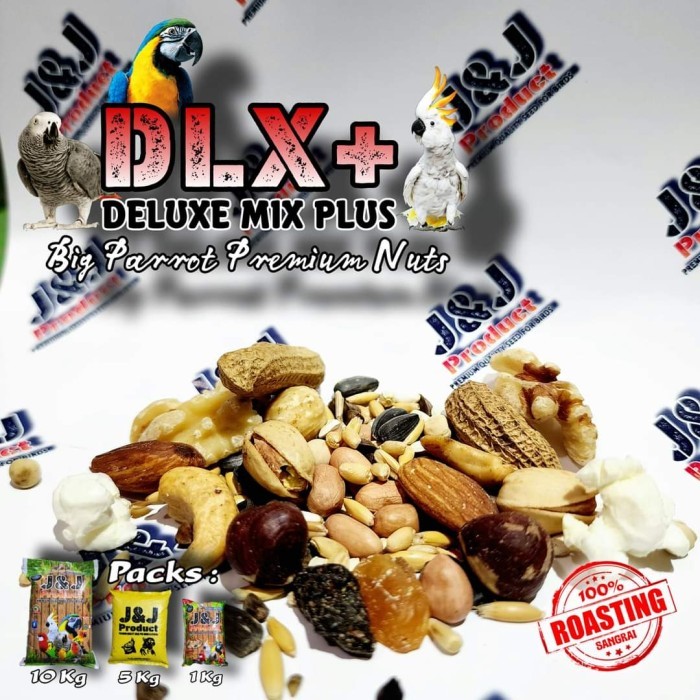 J&J Parrot Mix Pakan Burung Premium