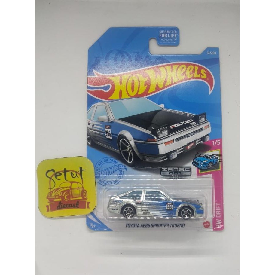 HOT WHEELS HOTWHEELS ZAMAC TOYOTA AE-86 TRUENO FALKEN NON FACTORY SEALED FS