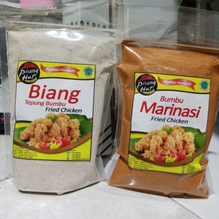 

TERBARU! paket biang tepung 1kg dan bumbu marinasi 1kg ayam goreng fried chiken