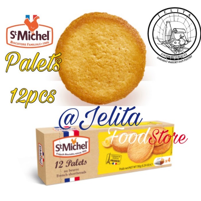 

St Michel Palets (3X4Pcs) 150Gr Shortbreads Cookies Biskuit - Biscuit
