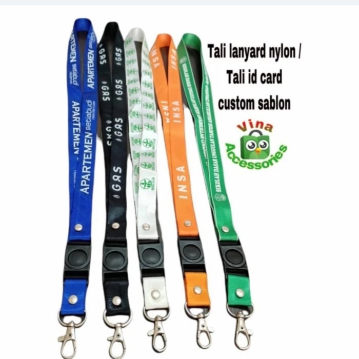 

PROMO! 50pcs tali lanyard id card custom / tali id card sablon