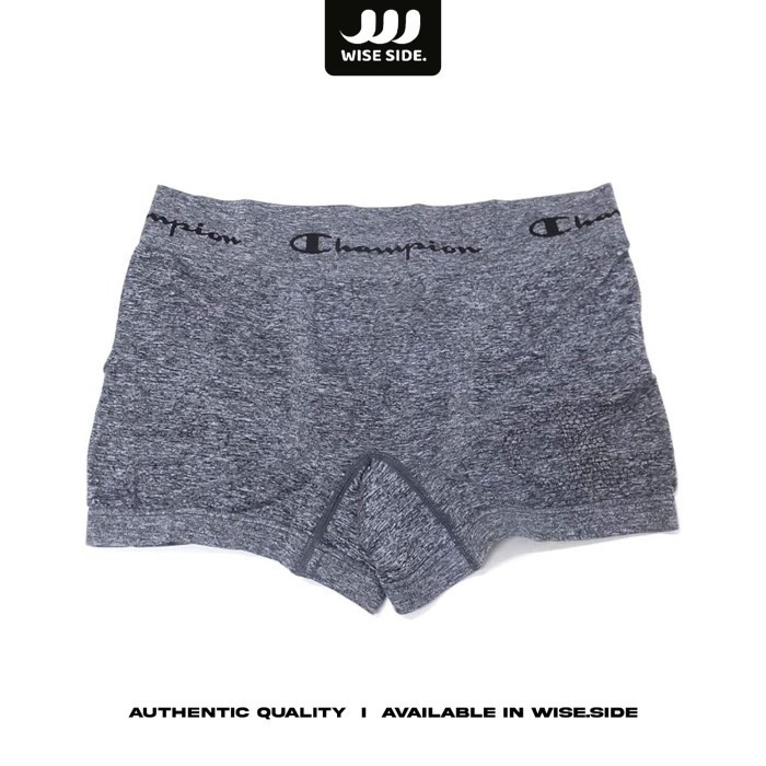 Celana Pendek Boxer Pria Champion Seamless Boxer Gray CM6-P209 ORIGINAL