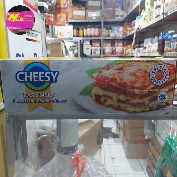 

keju cheesy easy melt cheddar 2kg khusus gojek dan grab