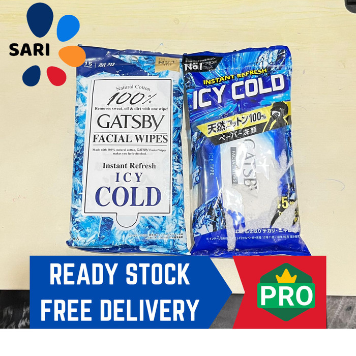 

Gatsby Facial Wipes Icy Cold 15s
