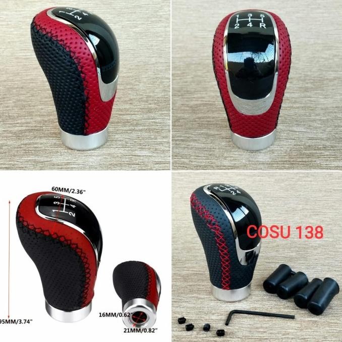 UNIVERSAL SHIFT KNOB TUAS TRANSMISI KULIT MANUAL 6 SPEED