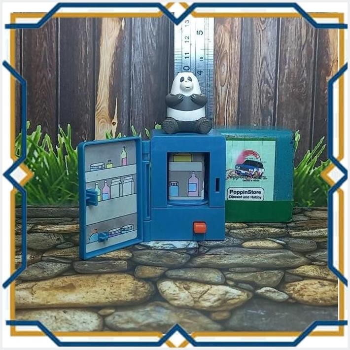 [POP] MCD HAPPY MEAL WE BARE BEARS PANDA DIATAS LEMARI ES FIGURE (BEKAS/SECOND/PRELOVED)