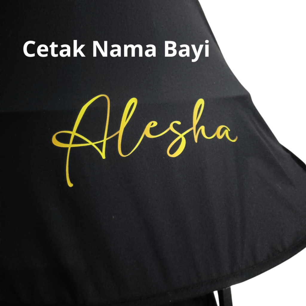 Cetak Nama Bayi custom untuk Kanopi Stroller