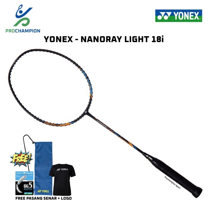 raket badminton - yonex nanoray light 18i ex - original