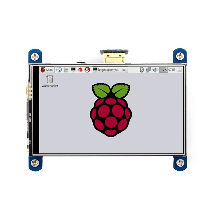 Laris Waveshare 4" 4Inch Hdmi Lcd Touch Screen Monitor Display Raspberry 3 B
